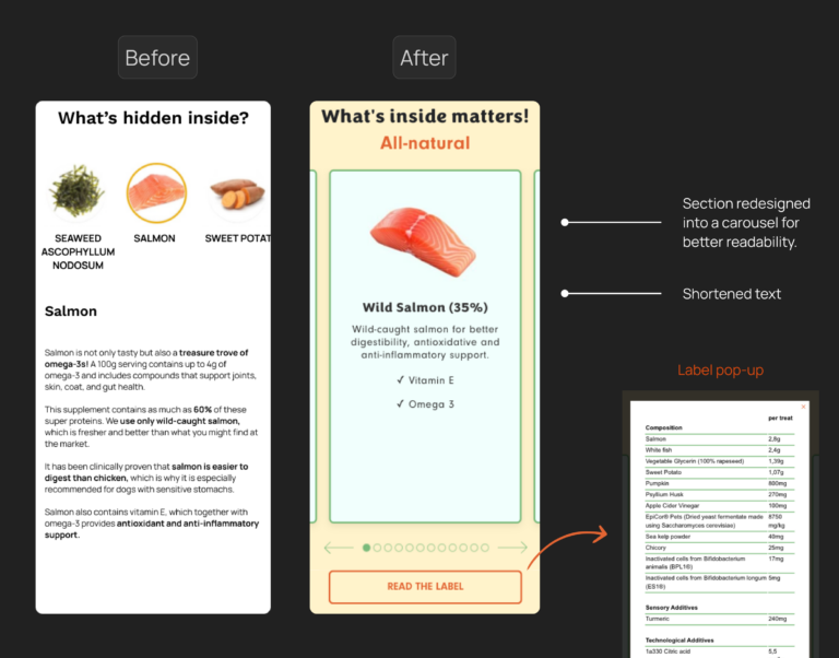 modal addressing user concerns and objections