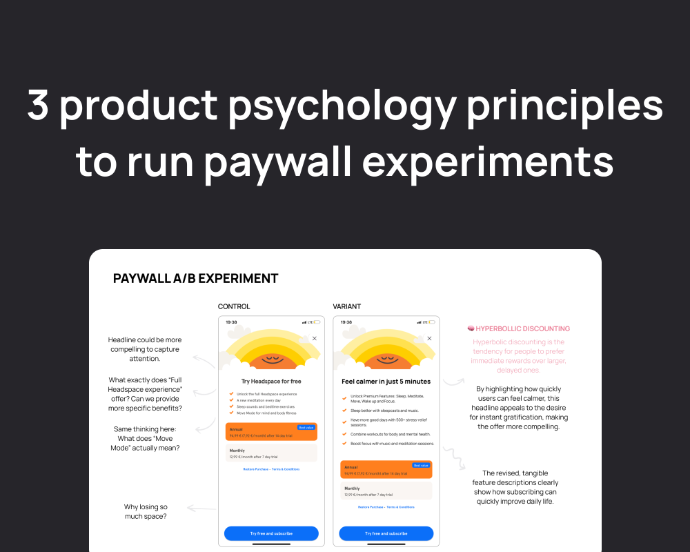 3 psychology principles to run paywall experiments